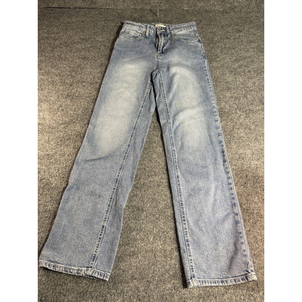 Oat Baggy Women’s Denim Jeans – Light Blue Light Wash –Comfort Weave – Size 0/25 - Picture 2 of 8